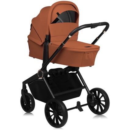 Lionelo - Passeggino combinato 2 in 1 MIKA PLUS Marrone ruggine