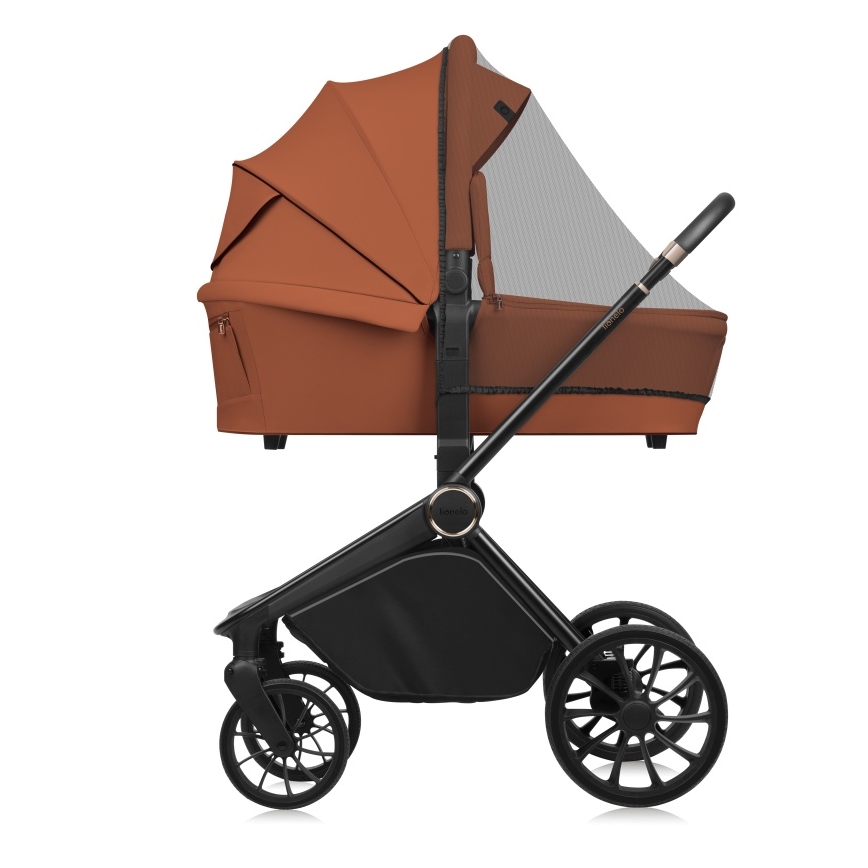 Lionelo - Passeggino combinato 2 in 1 MIKA PLUS Marrone ruggine