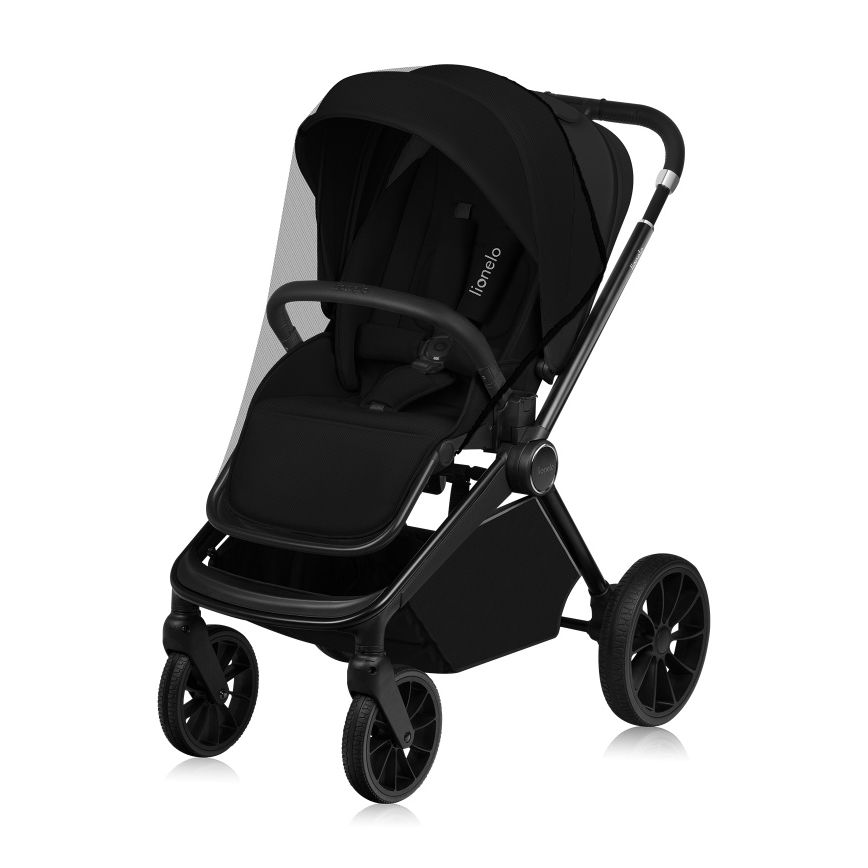 Lionelo - Passeggino combinato 2 in 1 MIKA PLUS Nero Onice