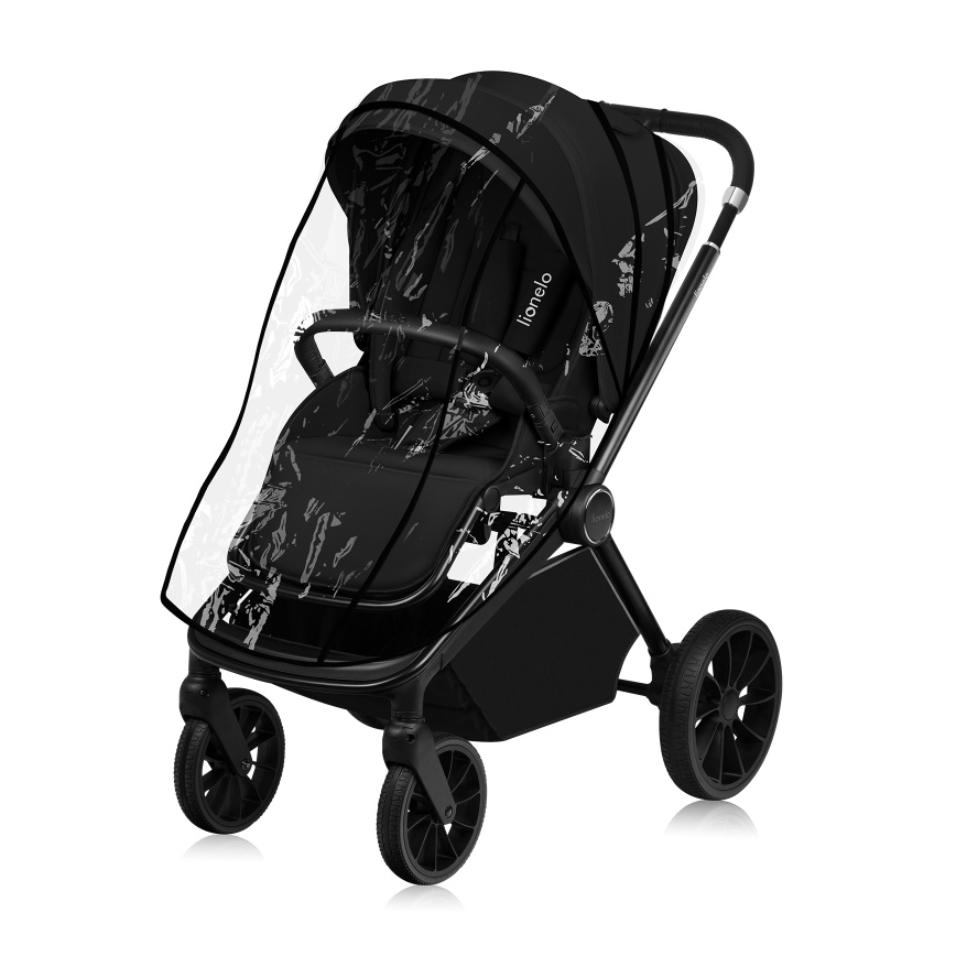 Lionelo - Passeggino combinato 2 in 1 MIKA PLUS Nero Onice