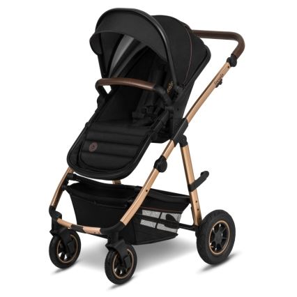 Lionelo - Passeggino combinato 3 in 1 AMBER Nero Onice