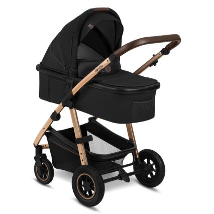 Lionelo - Passeggino combinato 3 in 1 AMBER Nero Onice