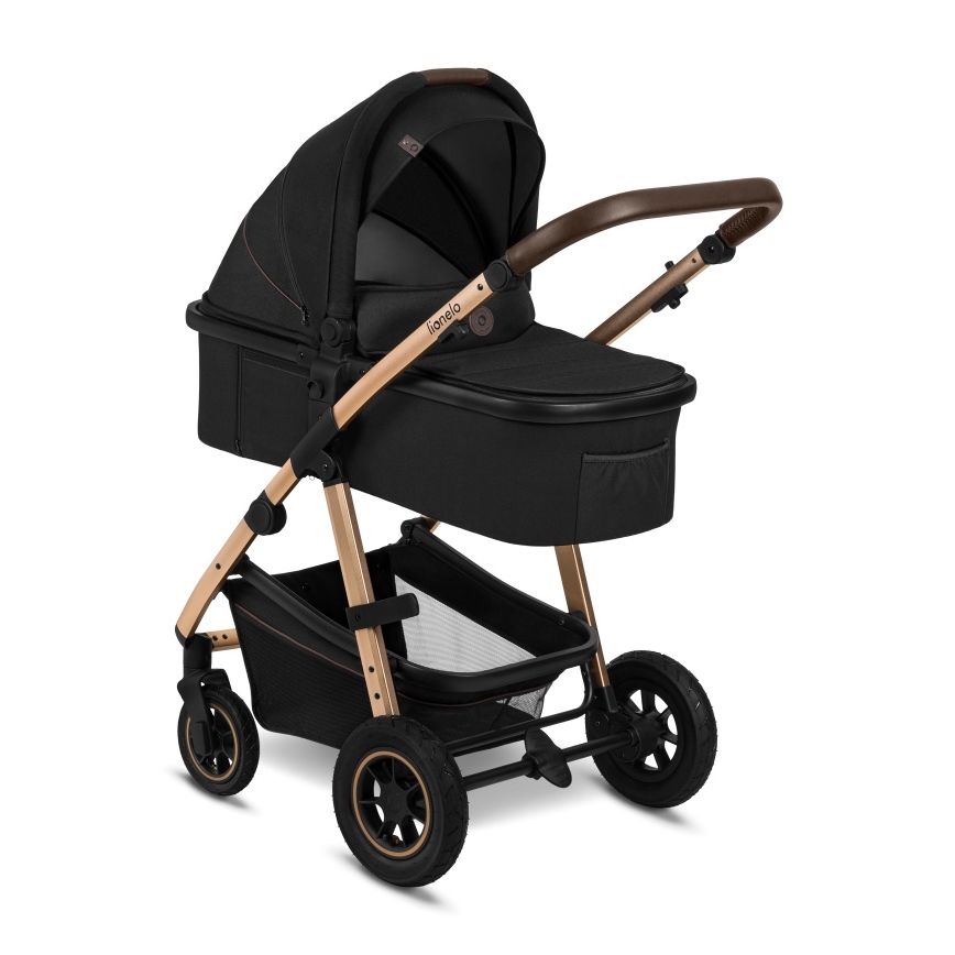 Lionelo - Passeggino combinato 3 in 1 AMBER Nero Onice
