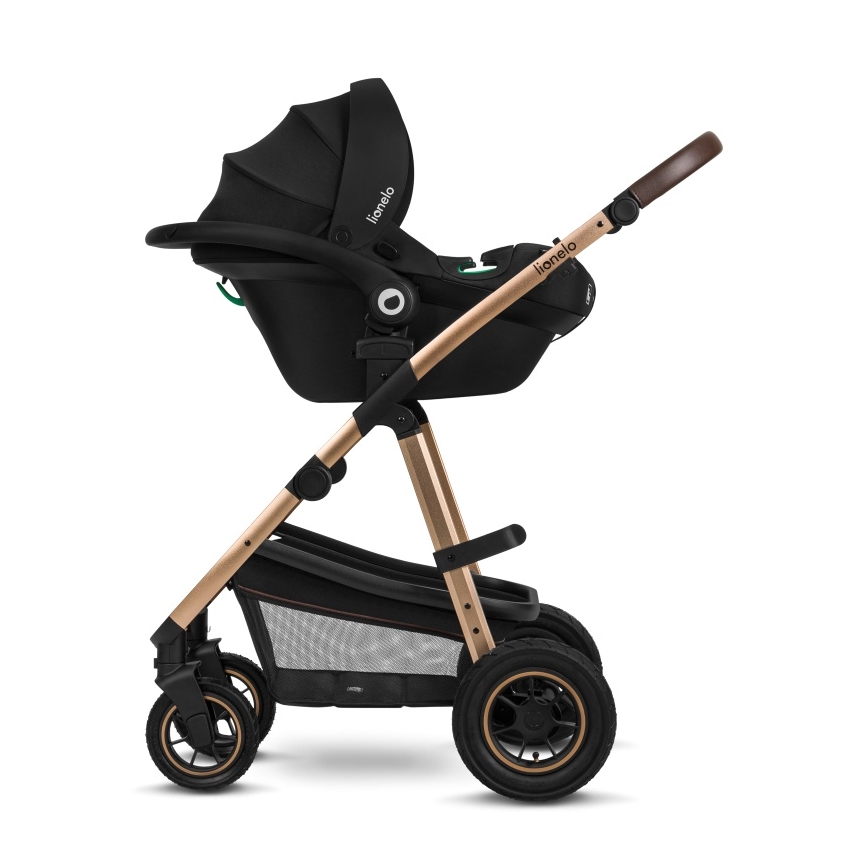 Lionelo - Passeggino combinato 3 in 1 AMBER Nero Onice