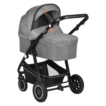 Lionelo - Passeggino combinato 3 in 1 BIANKA Grey Stone