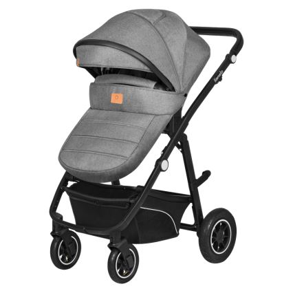 Lionelo - Passeggino combinato 3 in 1 BIANKA Grey Stone