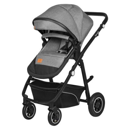 Lionelo - Passeggino combinato 3 in 1 BIANKA Grey Stone