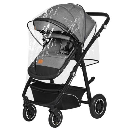 Lionelo - Passeggino combinato 3 in 1 BIANKA Grey Stone