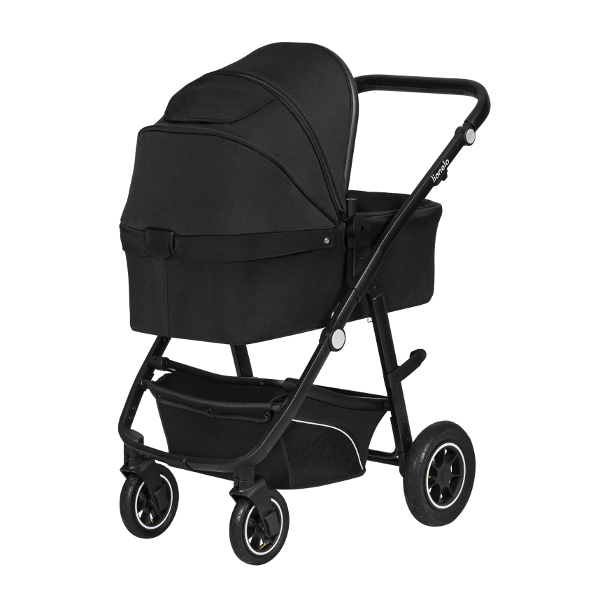 Lionelo - Passeggino combinato 3 in 1 BIANKA Onice Nera