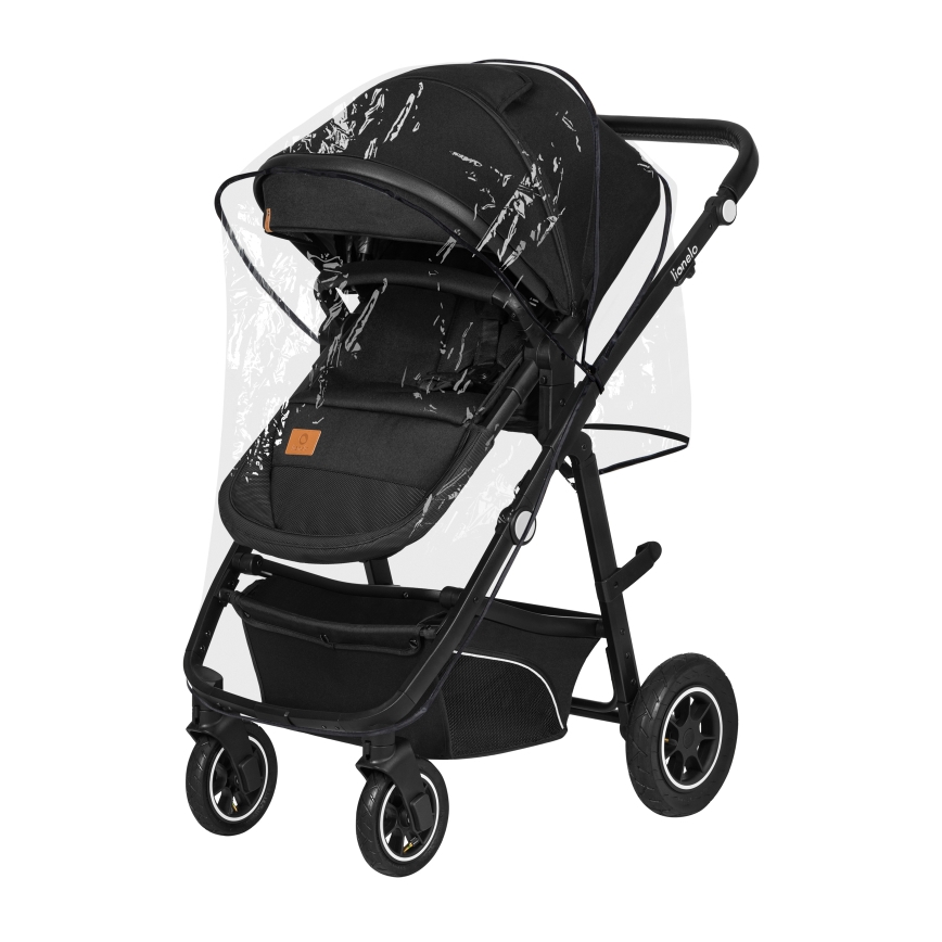 Lionelo - Passeggino combinato 3 in 1 BIANKA Onice Nera