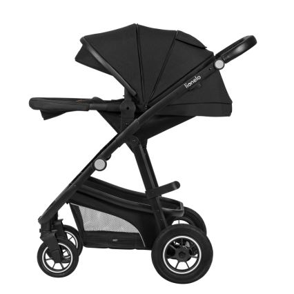 Lionelo - Passeggino combinato 3 in 1 BIANKA Onice Nera