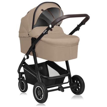Lionelo - Passeggino combinato 3 in 1 BIANKA Sabbia Beige