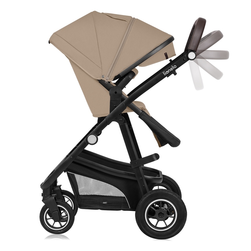 Lionelo - Passeggino combinato 3 in 1 BIANKA Sabbia Beige