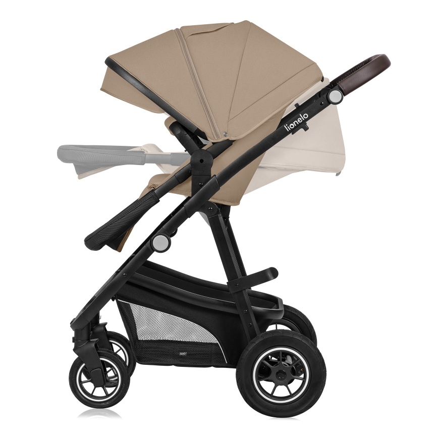Lionelo - Passeggino combinato 3 in 1 BIANKA Sabbia Beige