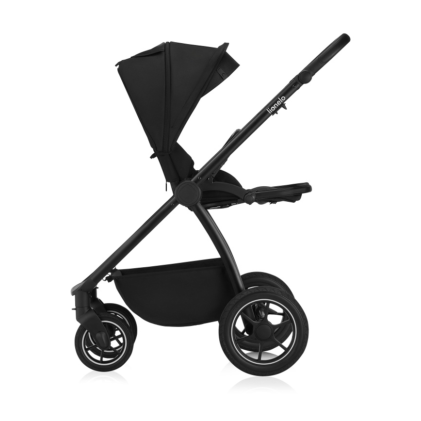 Lionelo - Passeggino combinato 3 in 1 MERIL Nero Onice