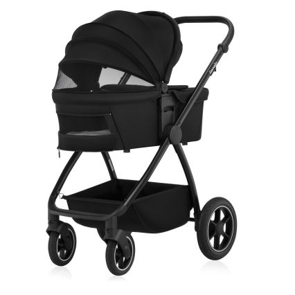 Lionelo - Passeggino combinato 3 in 1 MERIL Nero Onice
