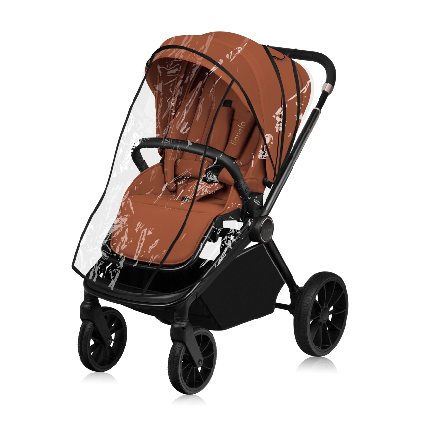 Lionelo - Passeggino combinato 3 in 1 MIKA PLUS Marrone Ruggine