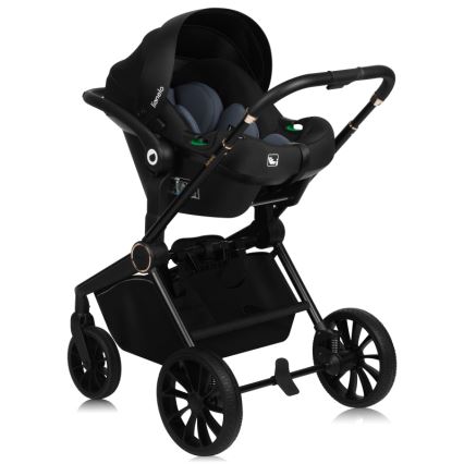 Lionelo - Passeggino combinato 3 in 1 MIKA PLUS Marrone Ruggine
