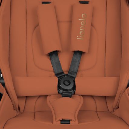 Lionelo - Passeggino combinato 3 in 1 MIKA PLUS Marrone Ruggine