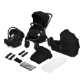 Lionelo - Passeggino combinato 3 in 1 MIKA PLUS Nero Onice
