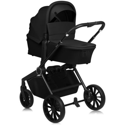 Lionelo - Passeggino combinato 3 in 1 MIKA PLUS Nero Onice