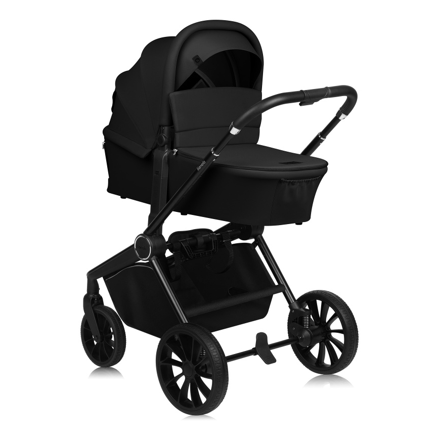 Lionelo - Passeggino combinato 3 in 1 MIKA PLUS Nero Onice