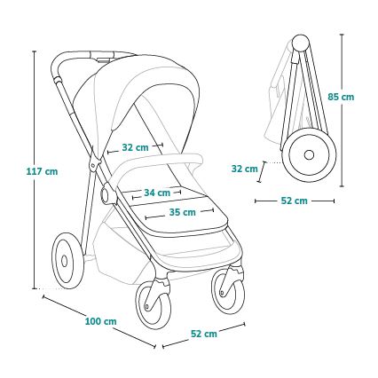 Lionelo - Passeggino EMMA ONE beige