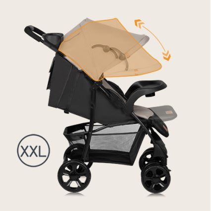 Lionelo - Passeggino EMMA PLUS beige/nero