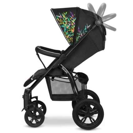Lionelo - Passeggino sportivo ANNET TOUR nero/verde