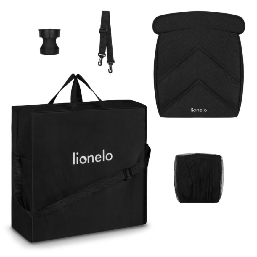 Lionelo - Passeggino sportivo CLOE nero/grigio