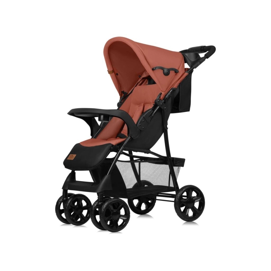 Lionelo - Passeggino sportivo EMMA PLUS rosso mattone/nero