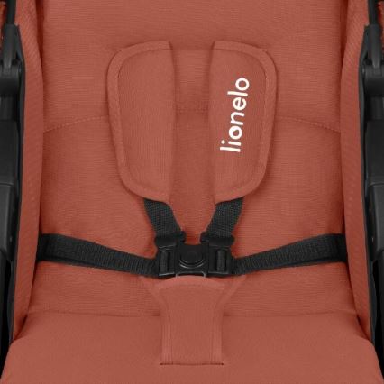 Lionelo - Passeggino sportivo EMMA PLUS rosso mattone/nero