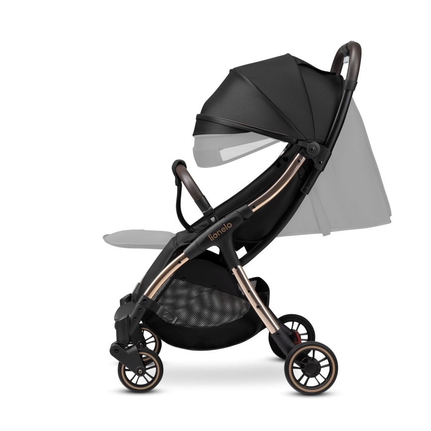Lionelo - Passeggino sportivo JULIE ONE Nero/Oro