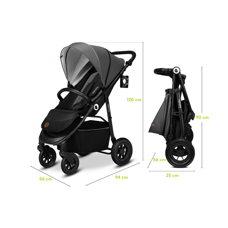 Lionelo - Passeggino sportivo NATT Grey Stone
