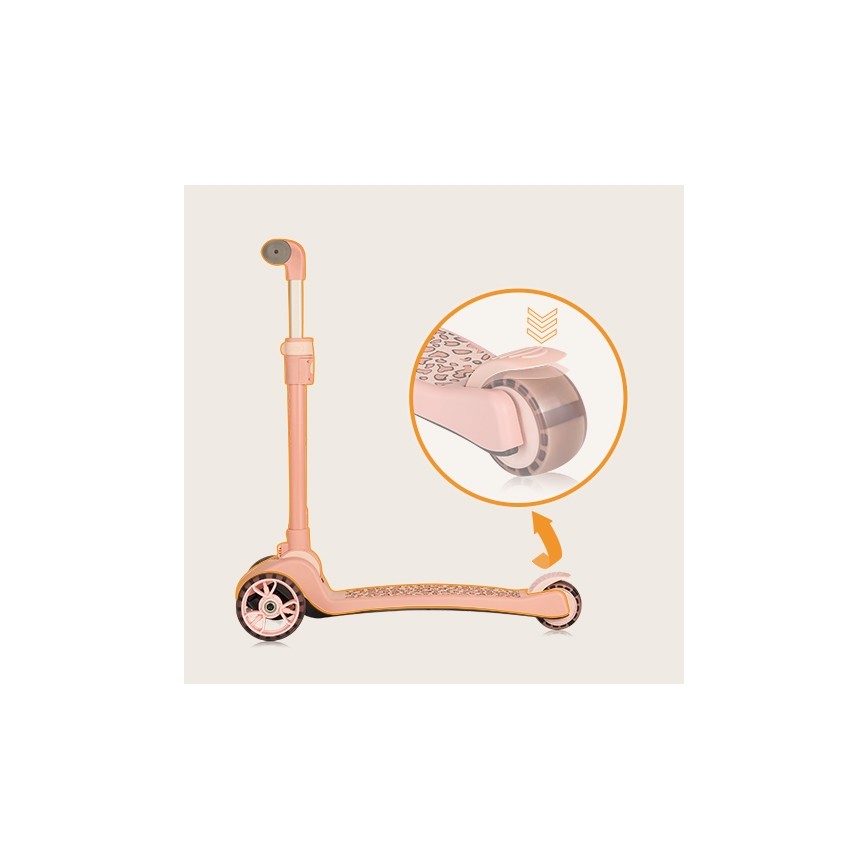Lionelo - Per bambini scooter 2in1 FRANKY rosa