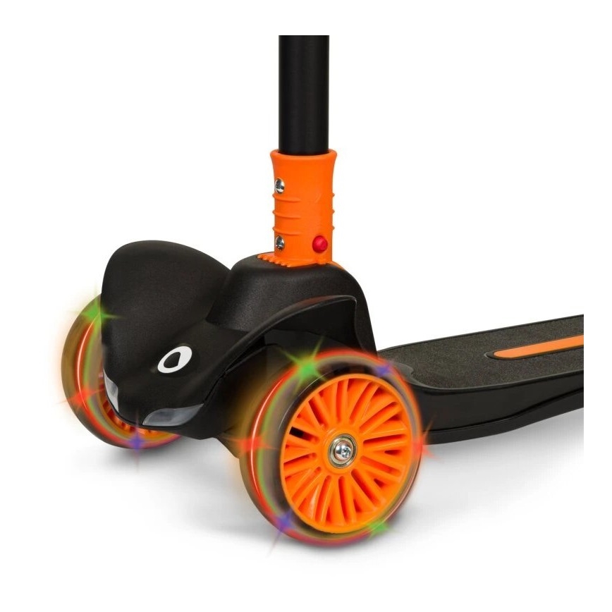 Lionelo - Per bambini scooter TIMMY arancione/nero