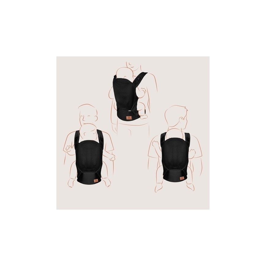 Lionelo - Porte-bébé MARGAREET Air Noir