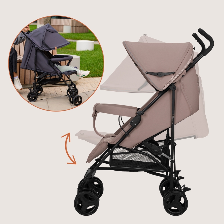 Lionelo - Poussette canne ELIA beige taupe