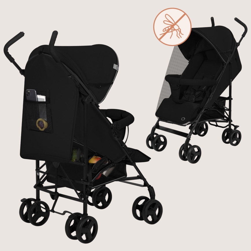 Lionelo - poussette canne ELIA Noir Onyx