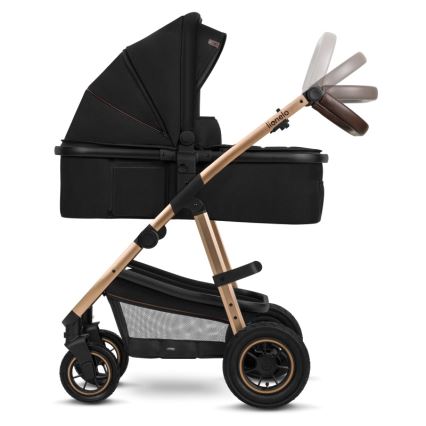 Lionelo - Poussette combinée 2-en-1 AMBER Black Onyx