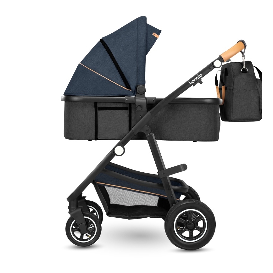 Lionelo - Poussette combinée 2-en-1 AMBER Blue Navy