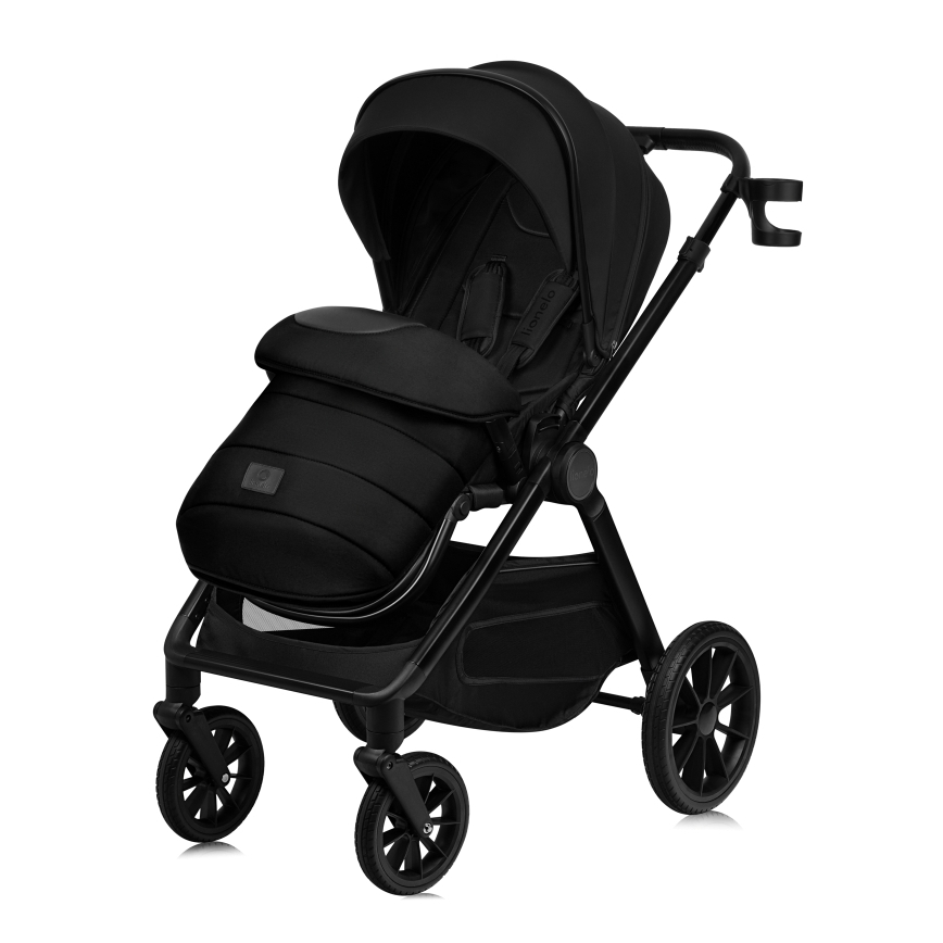 Lionelo - Poussette combinée 2-en-1 LAYLA Noir Onyx