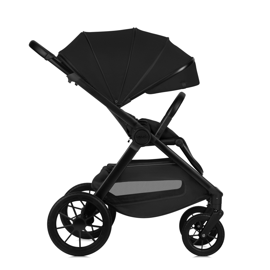 Lionelo - Poussette combinée 2-en-1 LAYLA Noir Onyx
