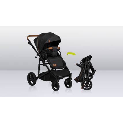 Lionelo - Poussette combinée 2-en-1 MARI TOUR Onyx noir