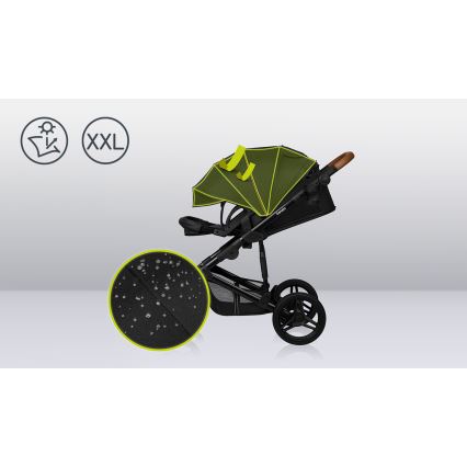 Lionelo - Poussette combinée 2-en-1 MARI TOUR Onyx noir