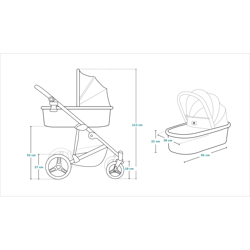 Lionelo - Poussette combinée 2-en-1 MARI TOUR Onyx noir
