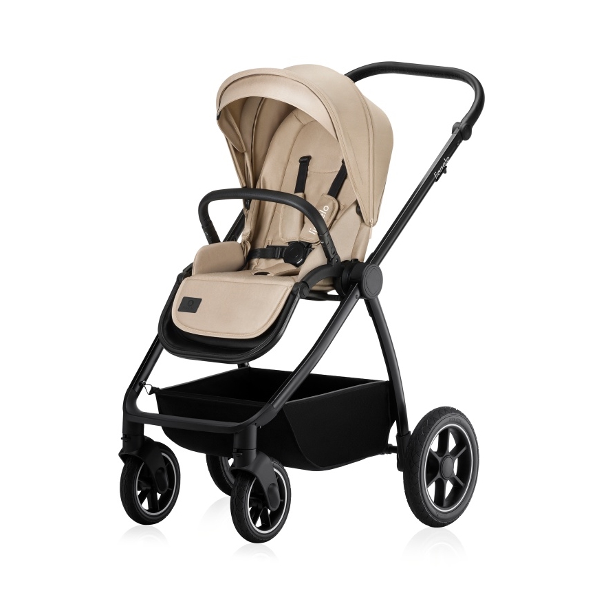 Lionelo - Poussette combinée 2-en-1 MERIL Beige Sable