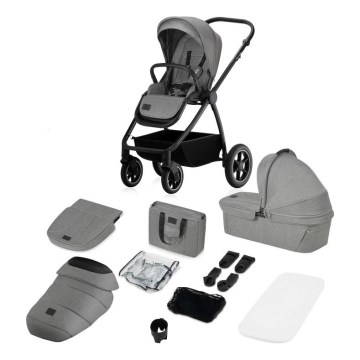 Lionelo - Poussette combinée 2-en-1 MERIL Grey Stone