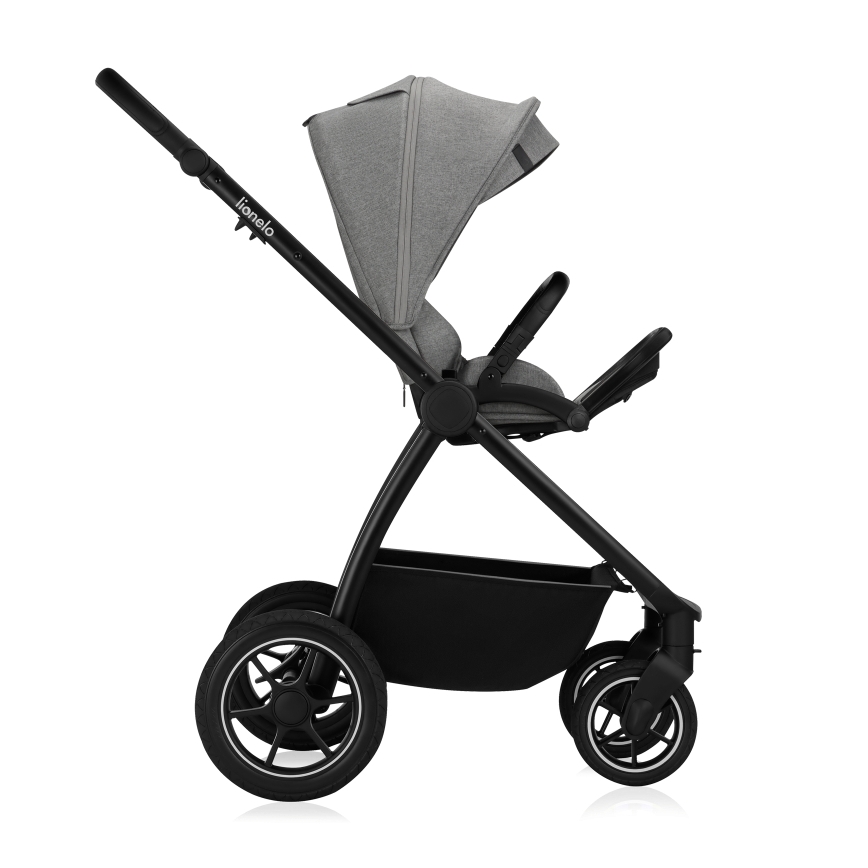 Lionelo - Poussette combinée 2-en-1 MERIL Grey Stone
