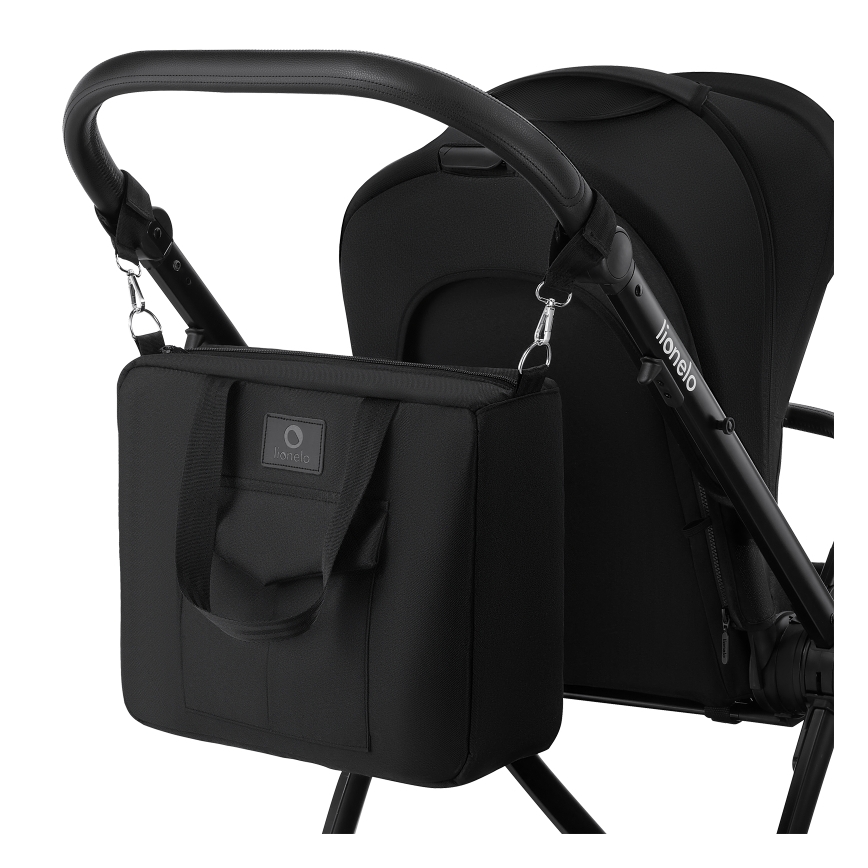 Lionelo - Poussette combinée 2-en-1 MERIL Onyx noir